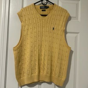 Men’s Ralph Lauren Yellow Polo Vest XXL